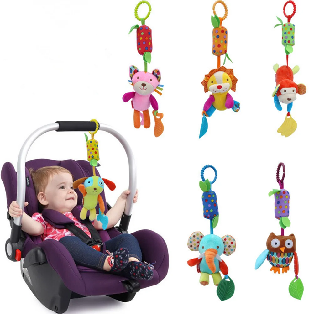 Baby Hanging Toys Puppet Handbells Baby Car Crib Stroller Toys Elephant Baby Hanging baby bed