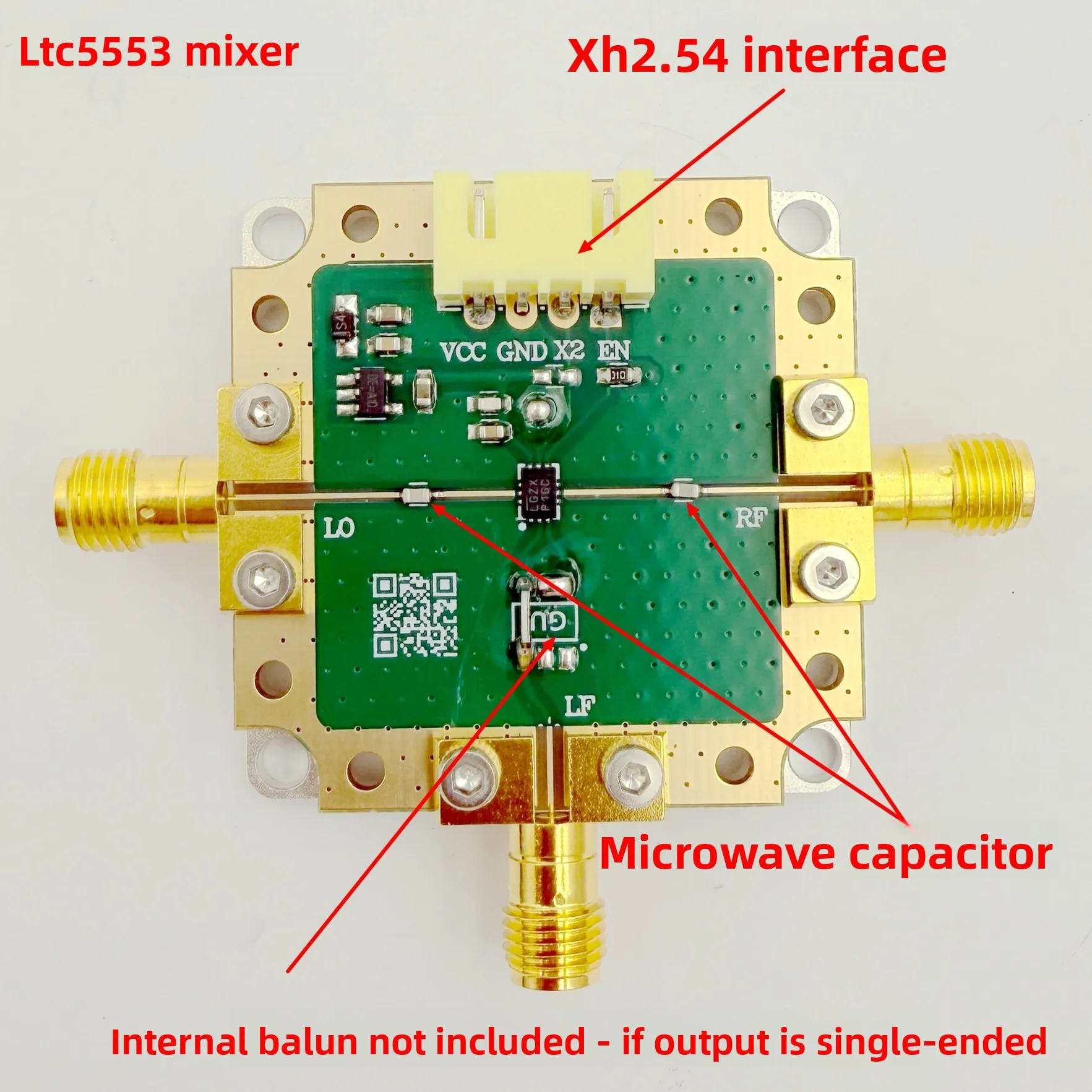 LTC5553 broadband 3GHz-20GHz T/R frequency converter with built-in local oscillator amplifier and up/down mixing mixer
