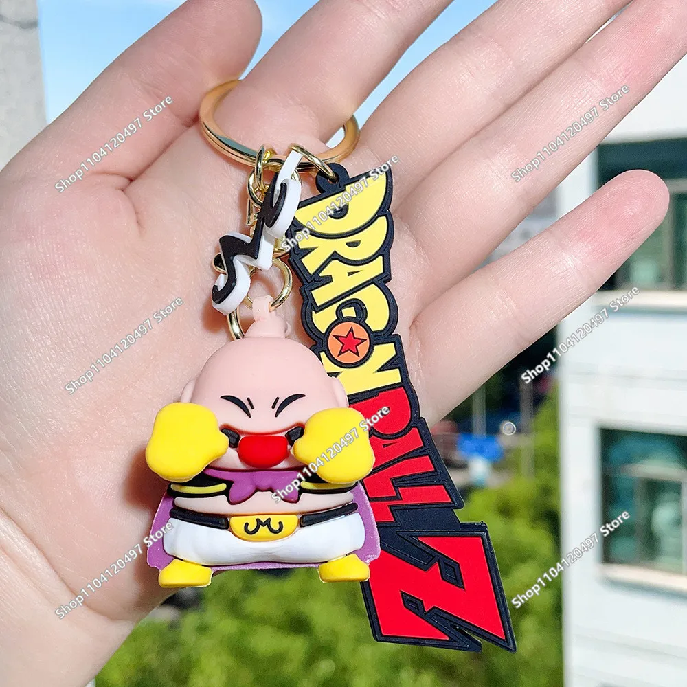 Dragon Ball Z Keychain Anime Super Saiyan Goku Figure Cute Keyring Bag Pendent Car Ornament Key Accessories Kids Toy Xmas Gifts - view 2