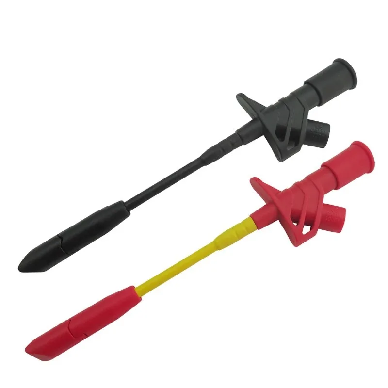 Multi meter probe hook 4mm banana socket, no breakage wire, quick puncture steel needle line detection probe