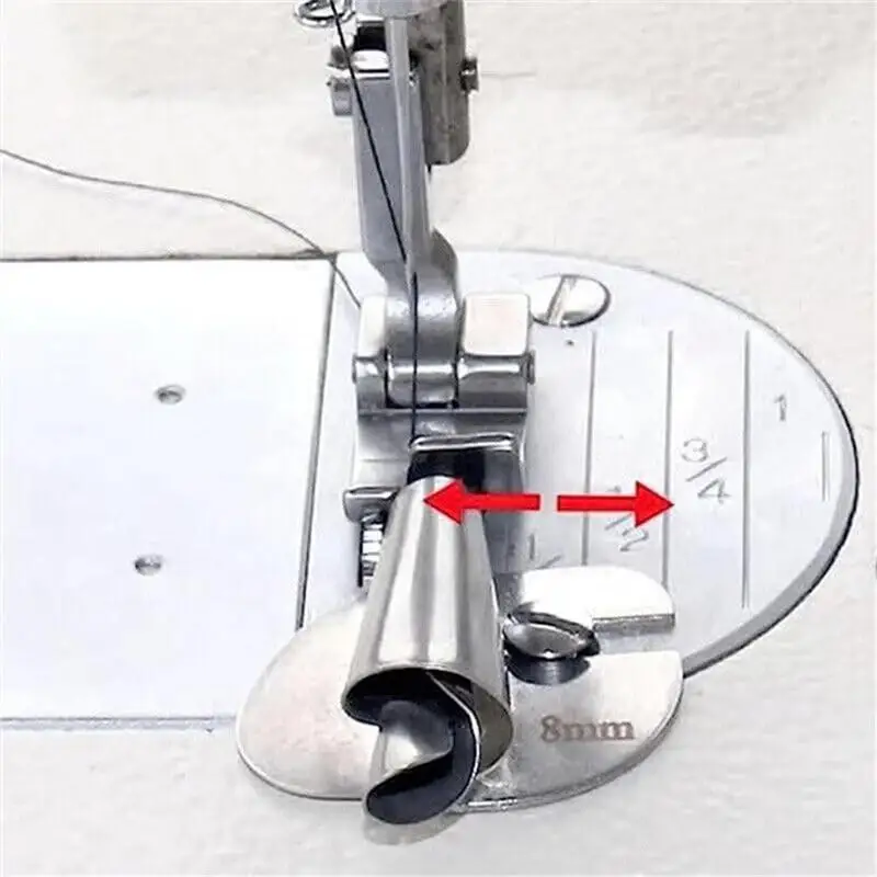 Narrow Rolled Hemmed Feet Sewing Machine Spiral Hemming Foot Multipurpose Rolled Hemmer Foot Fast Hemming For Napkins Ruffle
