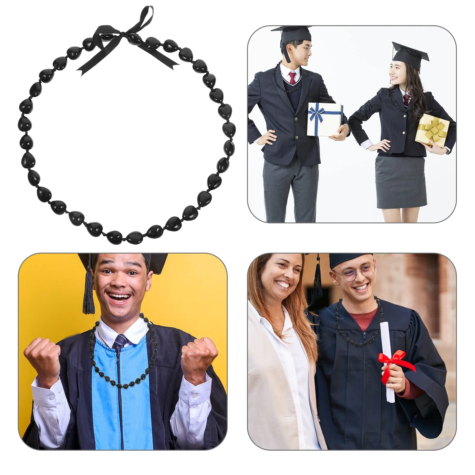 Viering ketting afstudeerfeest kralen ketting acryl eer slinger Photo Booth accessoire feestelijke sieraden