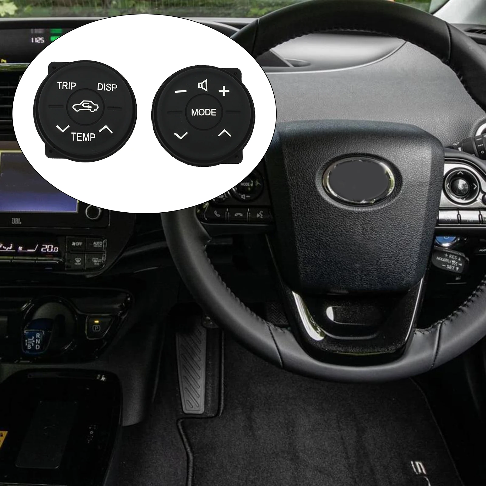 Black Steering Wheel Control Non-deformation OEM Compatible Personalized Look Stylish Design Easy Installation