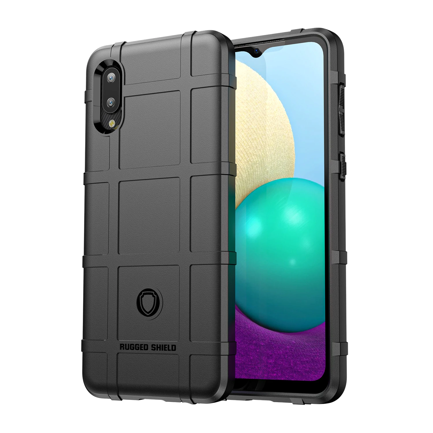 For Samsung A02 Galaxy M02 Soft Shield Case Anti Knock Matte Back Cover for galaxy a02 Armor Heavy Phone Cases
