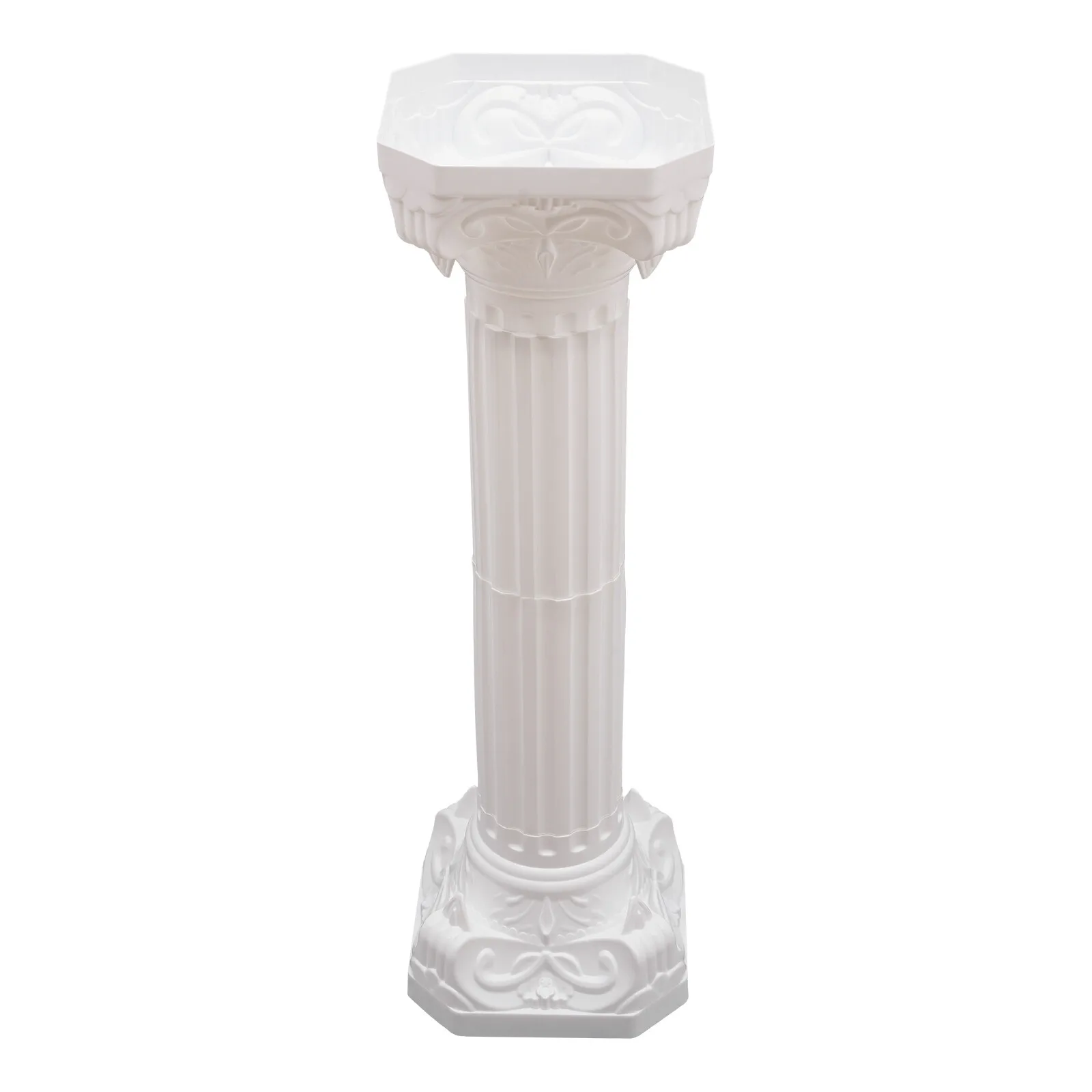 Rectangle Wedding Landscaping Roman Pillar Europeanism Wedding Roman Column White Party Flowerpot Holder