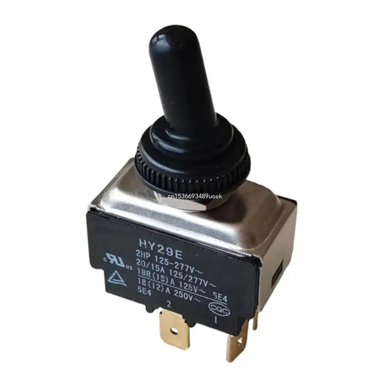 Easy To Install 4 Pin Toggle Control Multifunction 4 Pin Toggle Switches PVC for Home Electrical & Steampunk Use