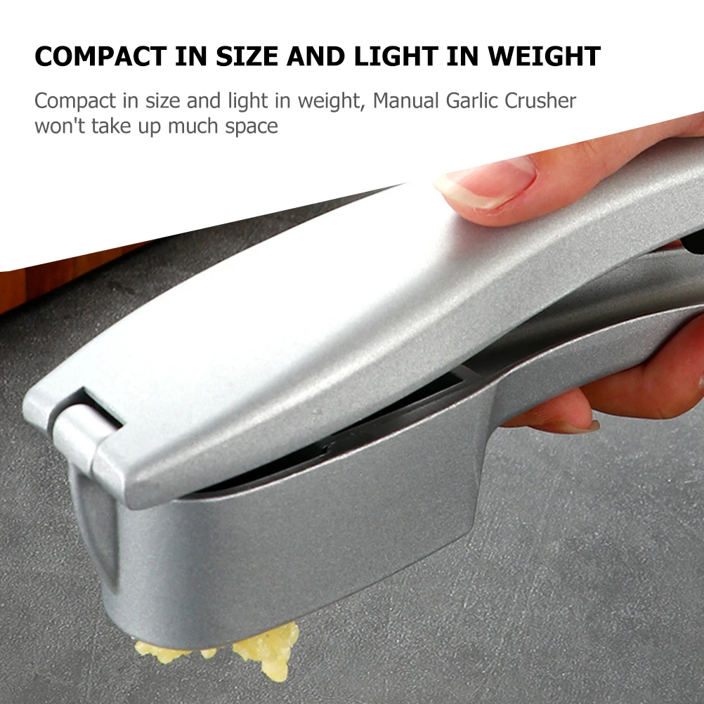 

Garlic Slicer Masher Kitchen Tool Aluminum Alloy Manual Press Veggie Gadget Easy Clean Lightweight Compact Design Garlic Puree