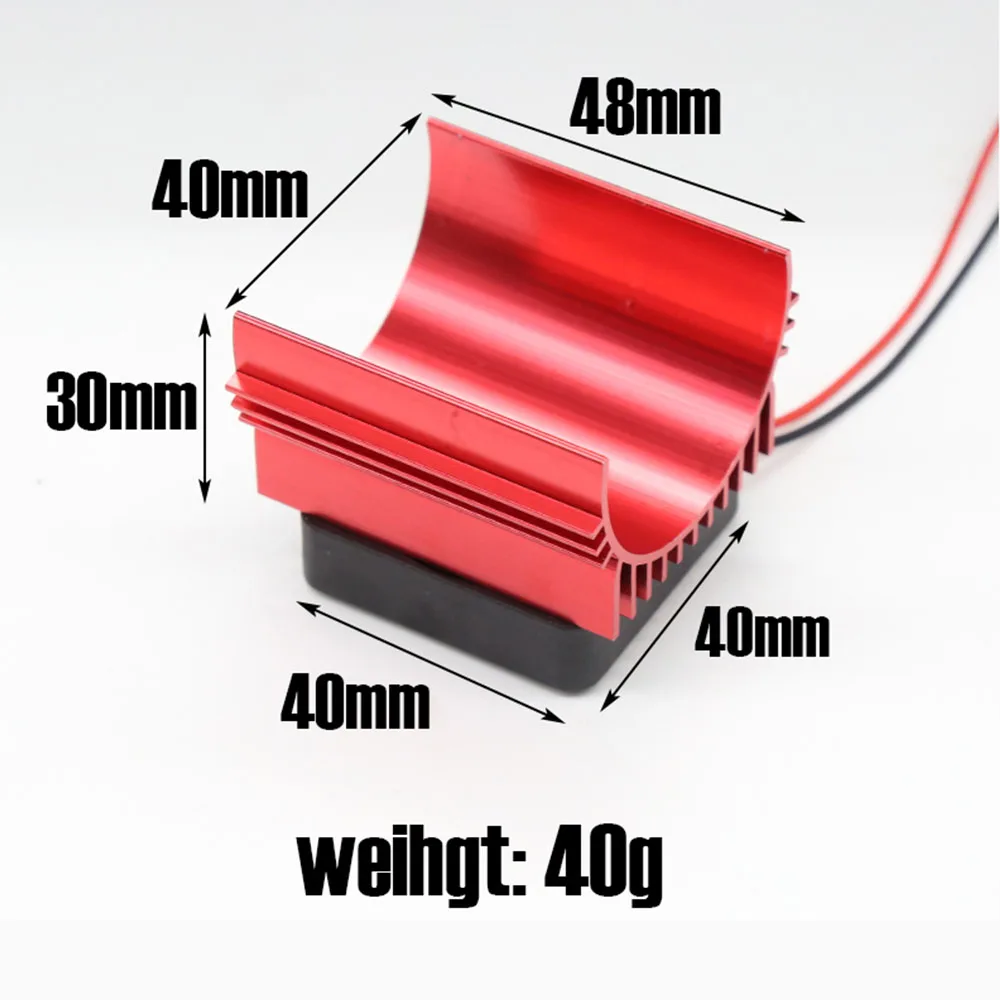 40*42mm Fan Heatsink Set Universal Motor Cooling Radiator Fan For 4074 4274 1515 RC Car Motor Replacement Parts view 2