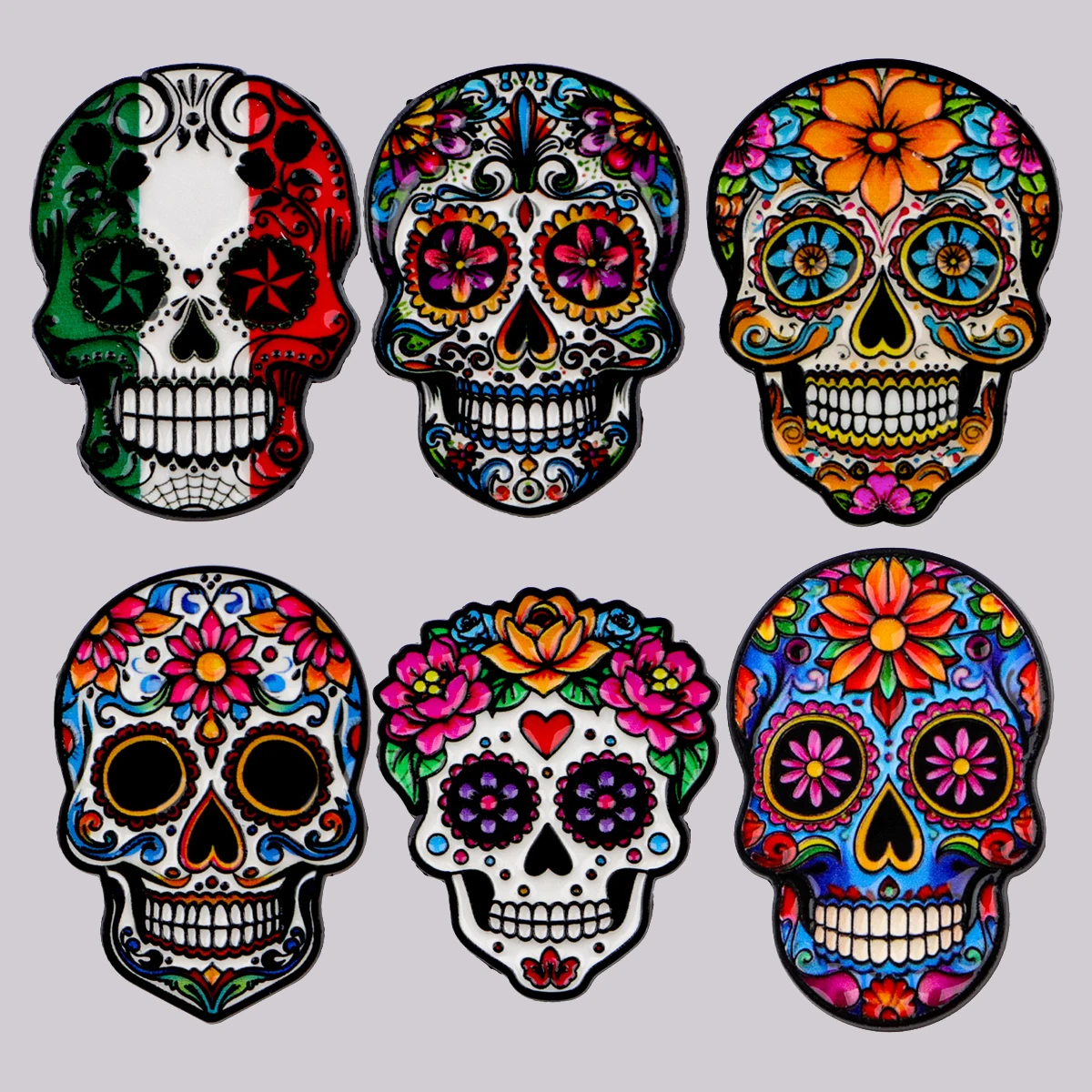 Mexico Skeleton Enamel Pin Flowers Brooch Pines Lapel Pins Badge on Backpack Clothing Accessories Fashion Jewelry Friends Gifts