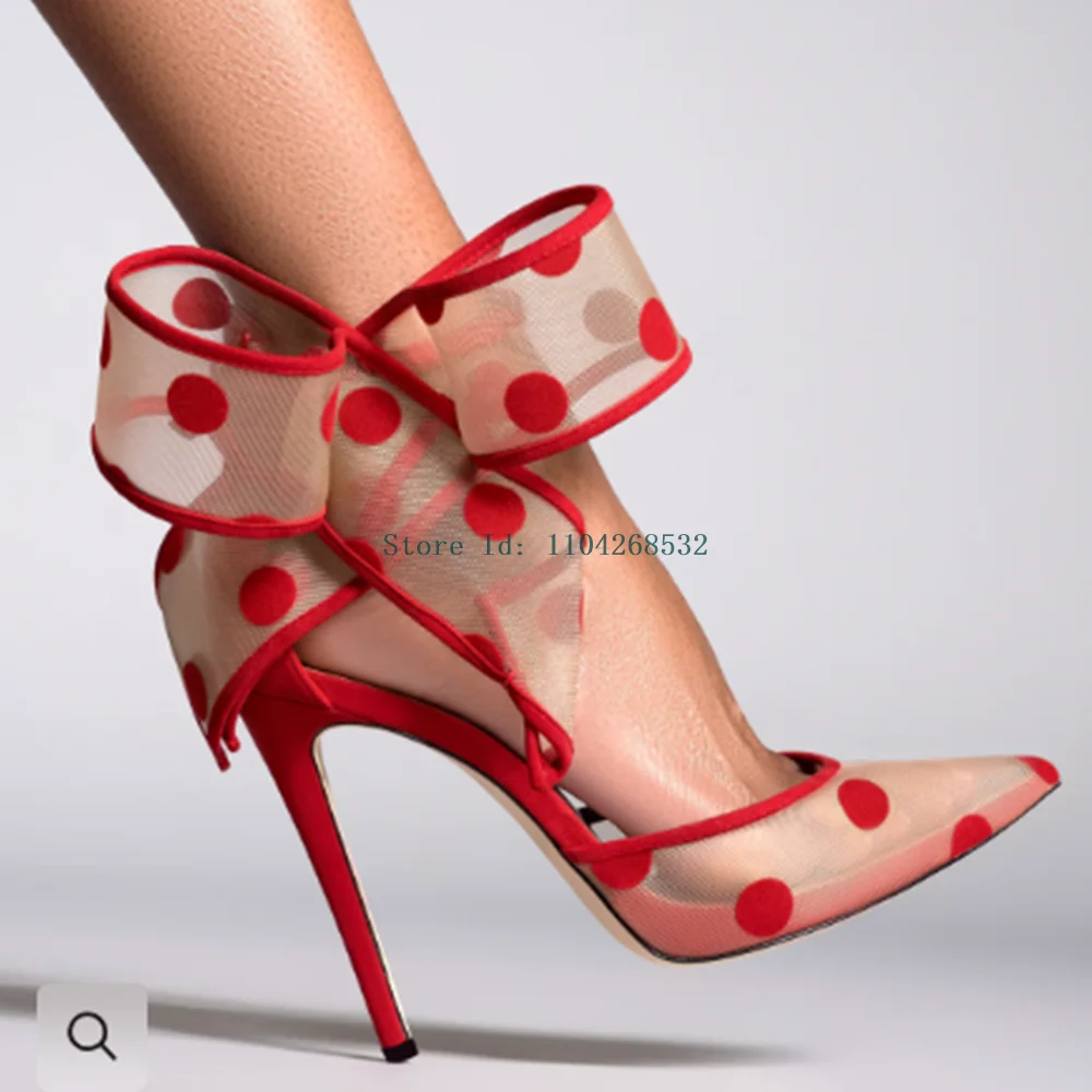 Riband Tassel Butterfly Knot Decoration High Heels Buckle Strap Sexy Pointed Toe Stiletto New Arrivals Lady Fshion Dress Slides