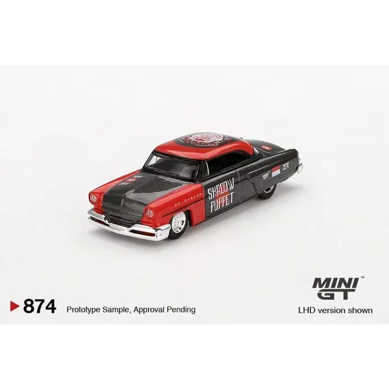 MINIGT 874 KHMG153 en stock 1:64 Silverado Sumatran Rinoceronte Capri Hot Rod Shadow Puppet Diecast modelo de coche Kaido House