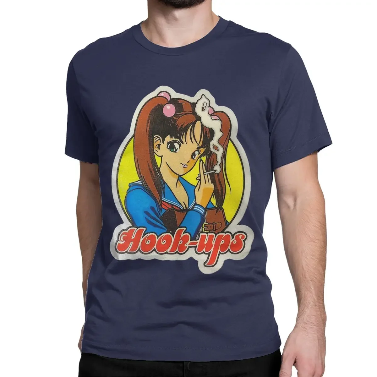Hook Ups Tee Shirt Short Sleeve Clothing 4XL 5XL La Dream Girl HookUps Smoke T Shirt for Men  men 100% Cotton Vintage T-Shirts