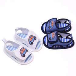 Baby toddler sandals, car soft-soled step shoes, breathable and non-slip, suitable for daily & vacation wear, spring and summer