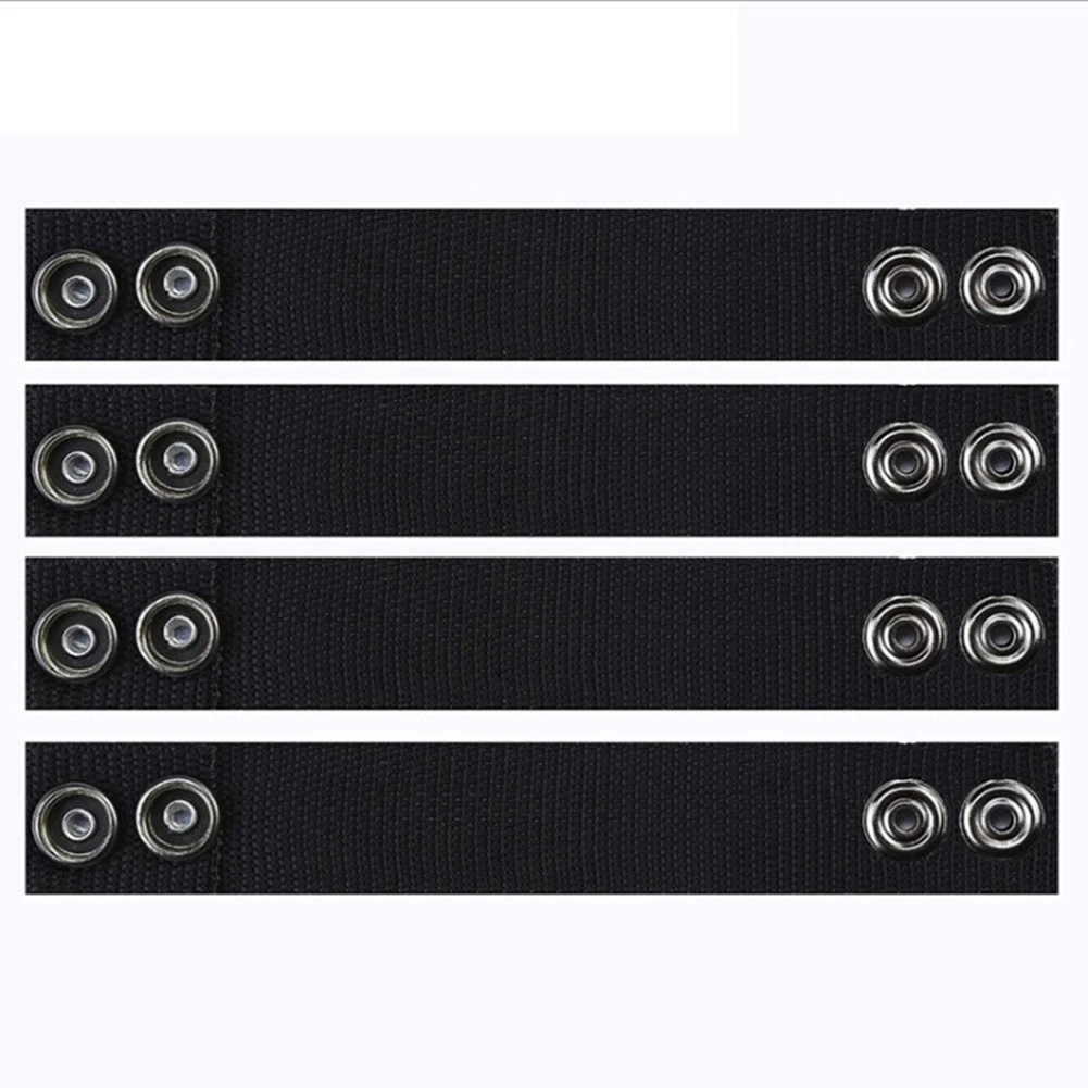 Double Snap Nylon Belt Keeper for 2-2.25 Belts Set of 4 Wear Resistant Fabric with Secure Closure for Daily and Outdoor Use