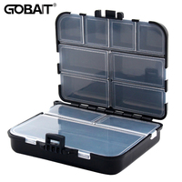 Portable Composable Space Plastic Fishing Tackle Box 2 Layers 12 Individual Spacer Container Bait Hook Tool Storage Pesca Case