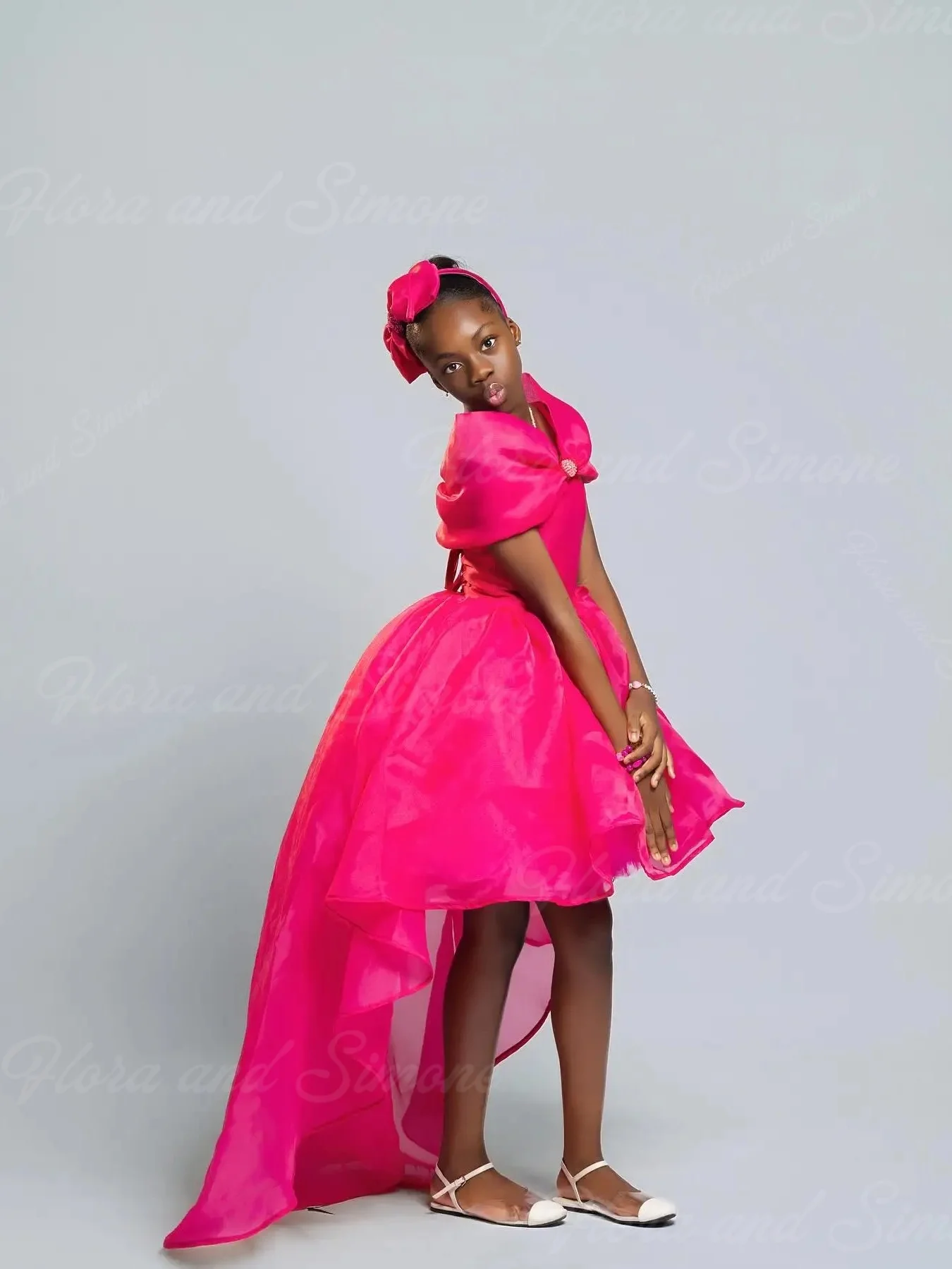 جميل ارتفاع منخفض الفتيات فساتين حفلات عيد ميلاد القمامة الأميرة زهرة فتاة فستان لحفل الزفاف مخصص الأطفال حفلة موسيقية فستان مخصص #4