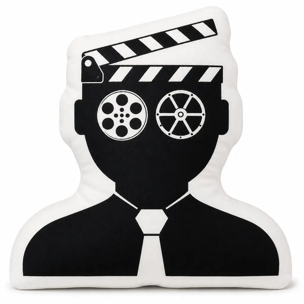 Movie Director Cushion Clapperboard Cushion Cinema Plush Pillow Cushion Funny Stuffed Throw Pillow Home Decor Gift Sofa Bed