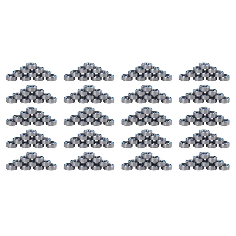200Pcs MR115 2RS Ball Bearings 5X11x4mm For Traxxas Slash Rustler Stampede Wheel-A68E