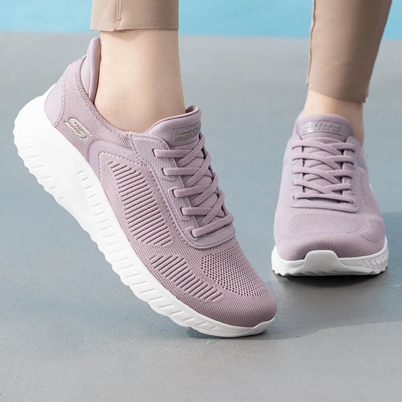Skechers Women's Shoes Original Lightweight Fashionable Wear-Resistant Non-Slip New Fitness Training Outdoor Sports Casual Shoes 117497-Lav-7
