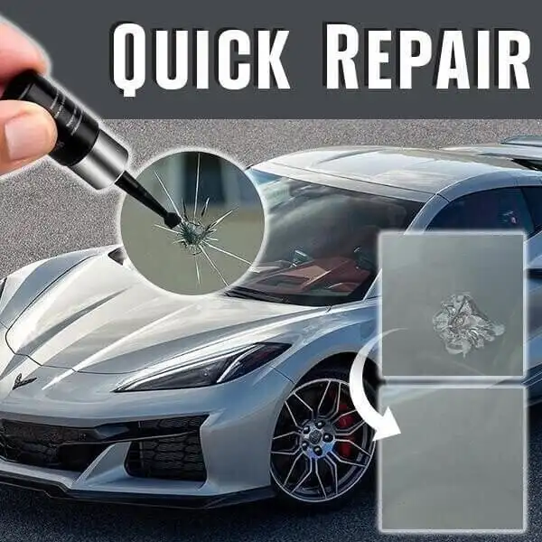 Windshield Crack Repair Kit Cracks Gone Glass Repair Kit for Chips and Cracks Glass Repair Fluid (New Formula)