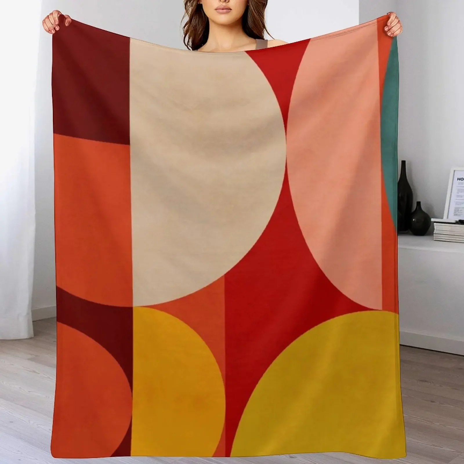 

mid century 1 Throw Blanket Stylish Decor Blanket Gift for Friends Roommate