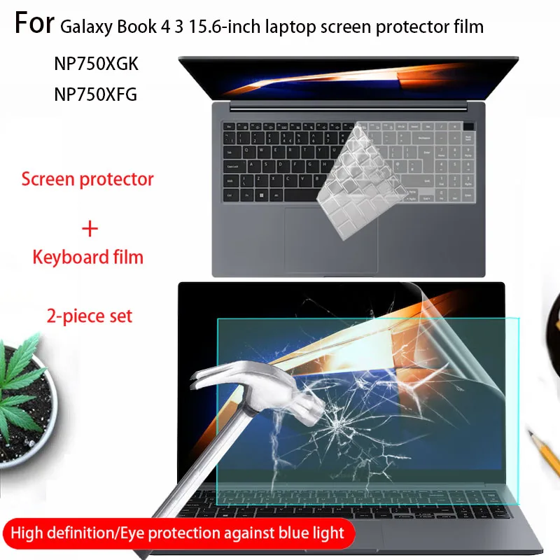 For Samsung GalaxyBook 4 3 15 screen protector 15.6 inch NP750XGK laptop keyboard film 750XFG computer anti-scratch accessories