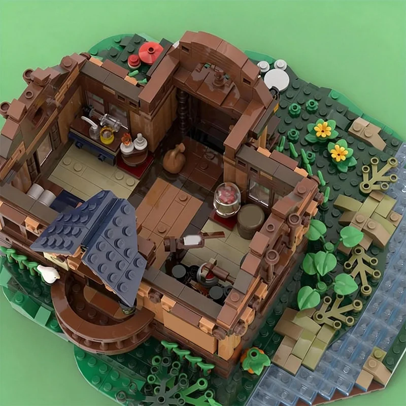 1564 PCS Construction Creek Hut - 21318 Boomhut Alternatieve bouw MOC Aanpassen Modulair bouwen DIY Jongensspeelgoed Kerstcadeau