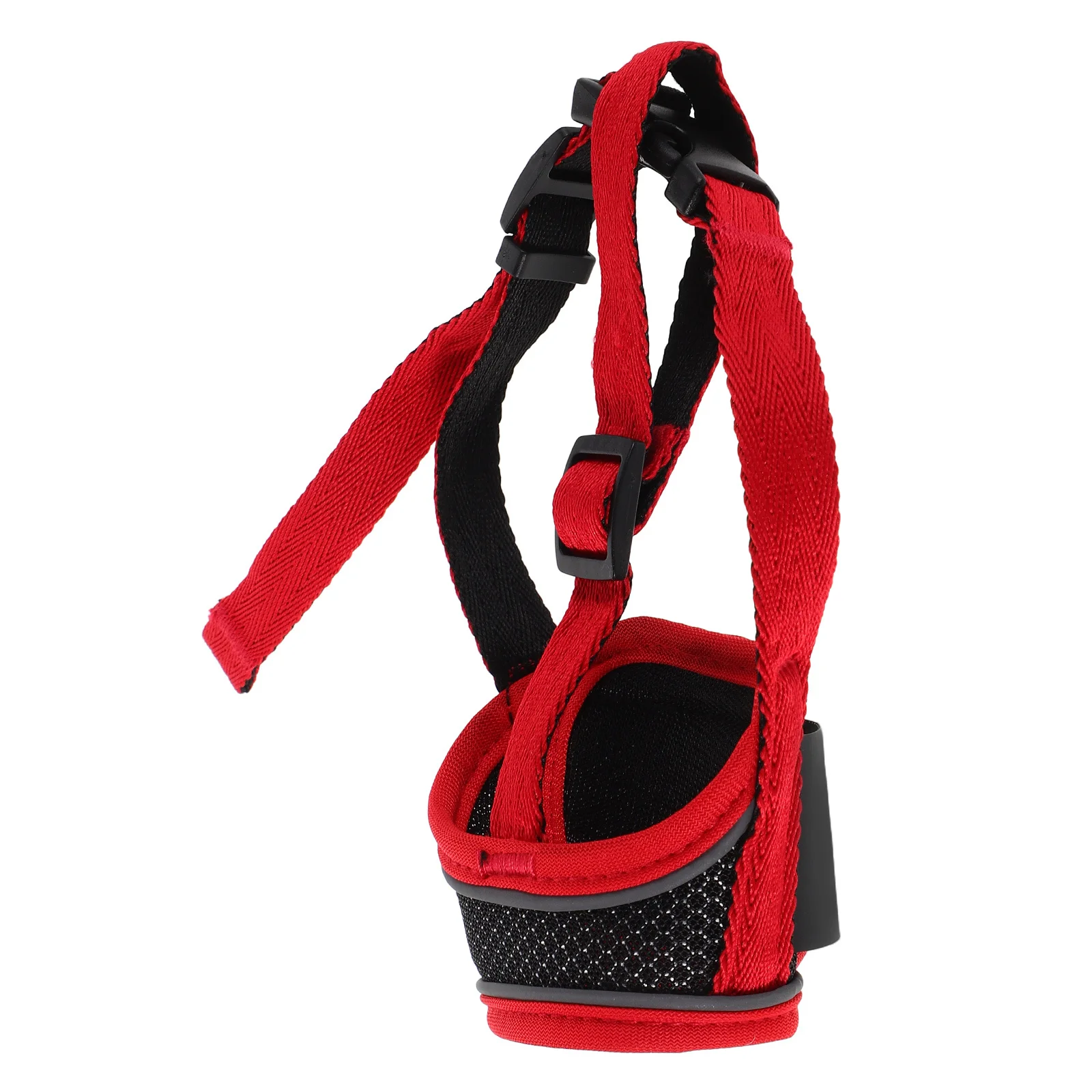 

Mesh Dog Muzzle for Small Dogs Adjustable Breathable Barking Biting Chewing Scavenging Prevention Puppy Training Home Use Red