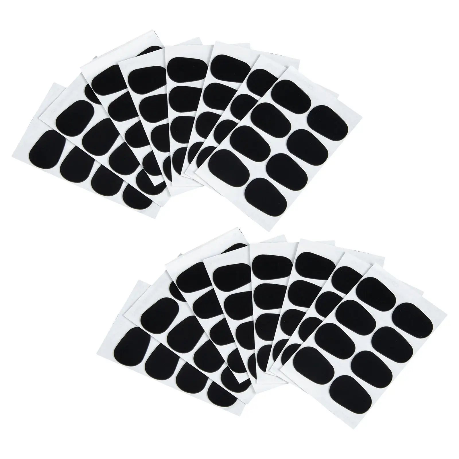 

8 Sheets Saxophone Mouthpiece Patch Oval Thin 0.8mm Self Adhesive Mouthpiece Cushion Pads Sax Clarinet Anti Slip Protector Pads