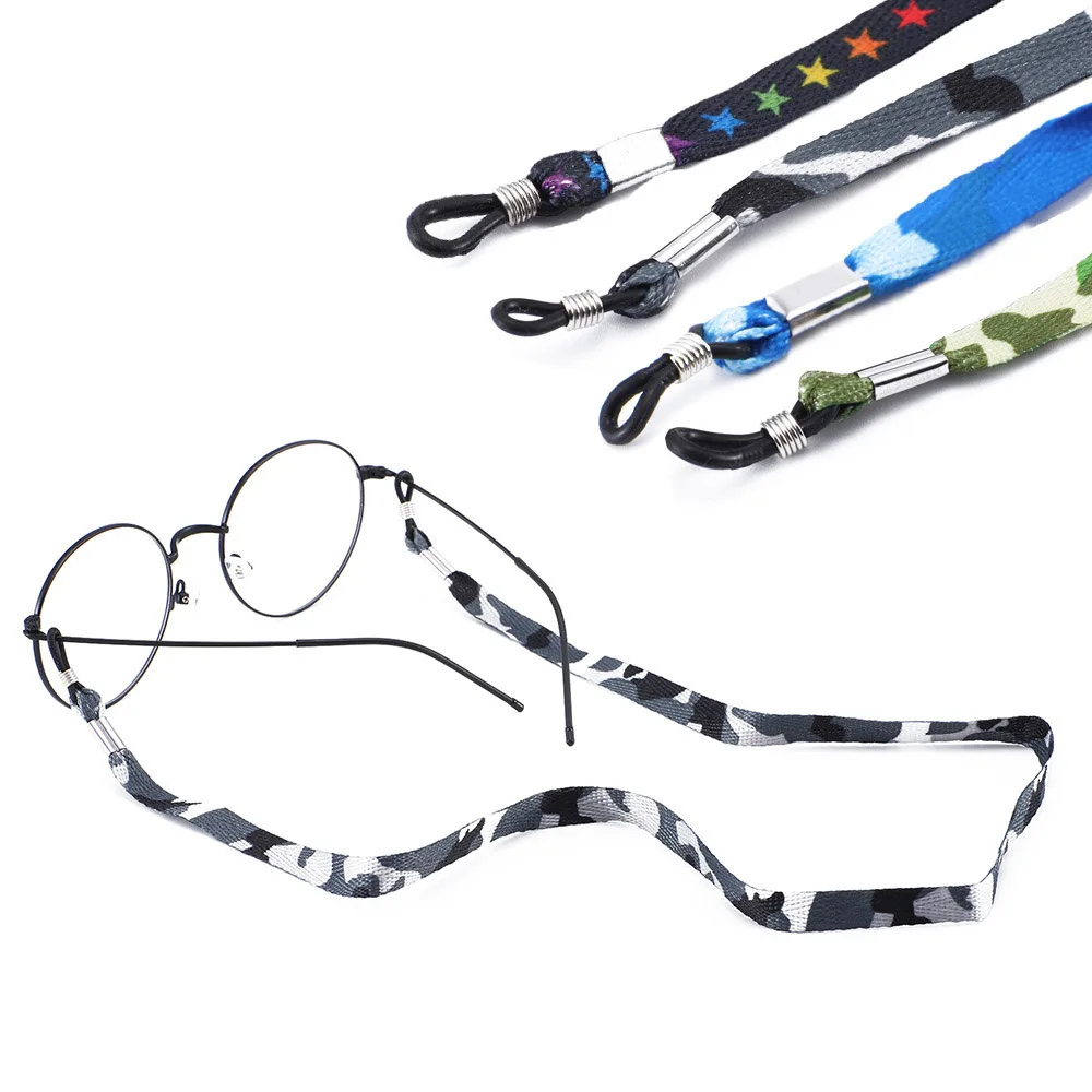 CamSolomon-Lunettes de sport en polyester, 2 pièces, lunettes de soleil, coordonnantes, chaîne JOHolder, bleu, gris, vert, noir