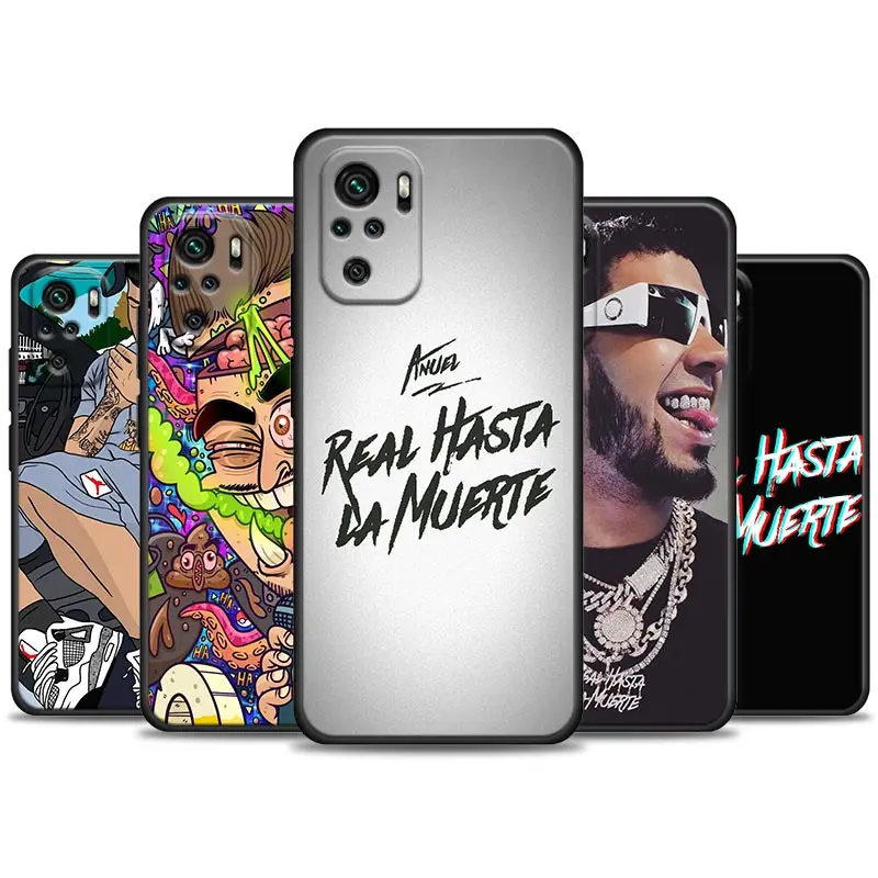 Anuel AA Real Hasta La Muerte Phone Case For Redmi Note 11 10 9 8 12 Pro Plus 9S 10S 11S Back Cover Redmi Note 10Pro 8Pro Fundas