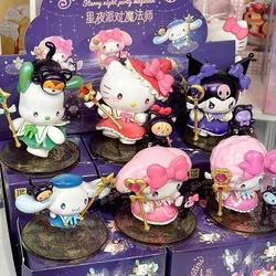 Sanrio Character Starry Night Party Magician Series Blind Box Kuromi Pochacco Mystery Box Surprise Toy Cute Doll Birthday Gifts