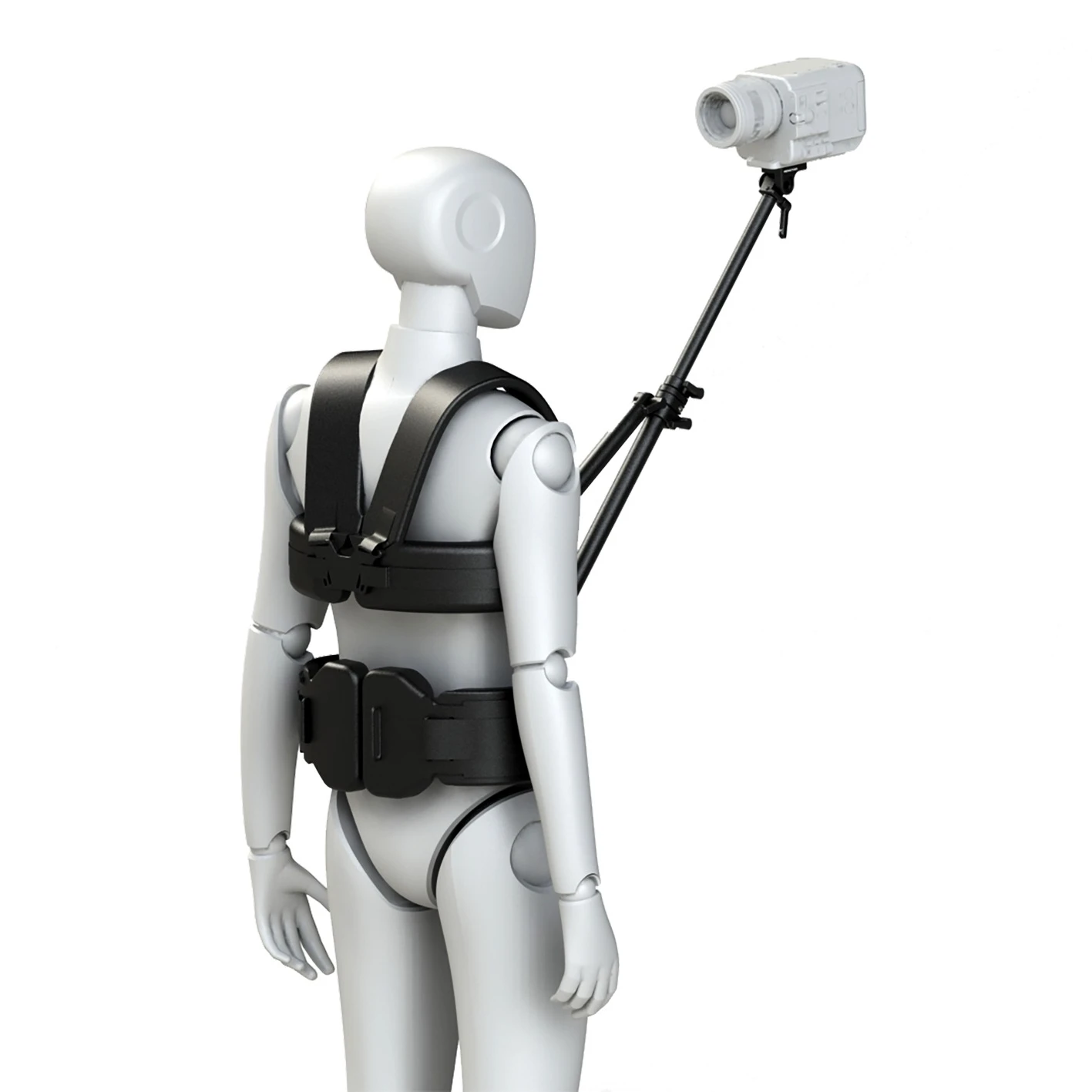 Hongtoo DSLR Camera Vest Rig Support Bracket Camera Chest Mount Load 2kg 5lbs Hands-Free Front & Rear w/ shoulder strap