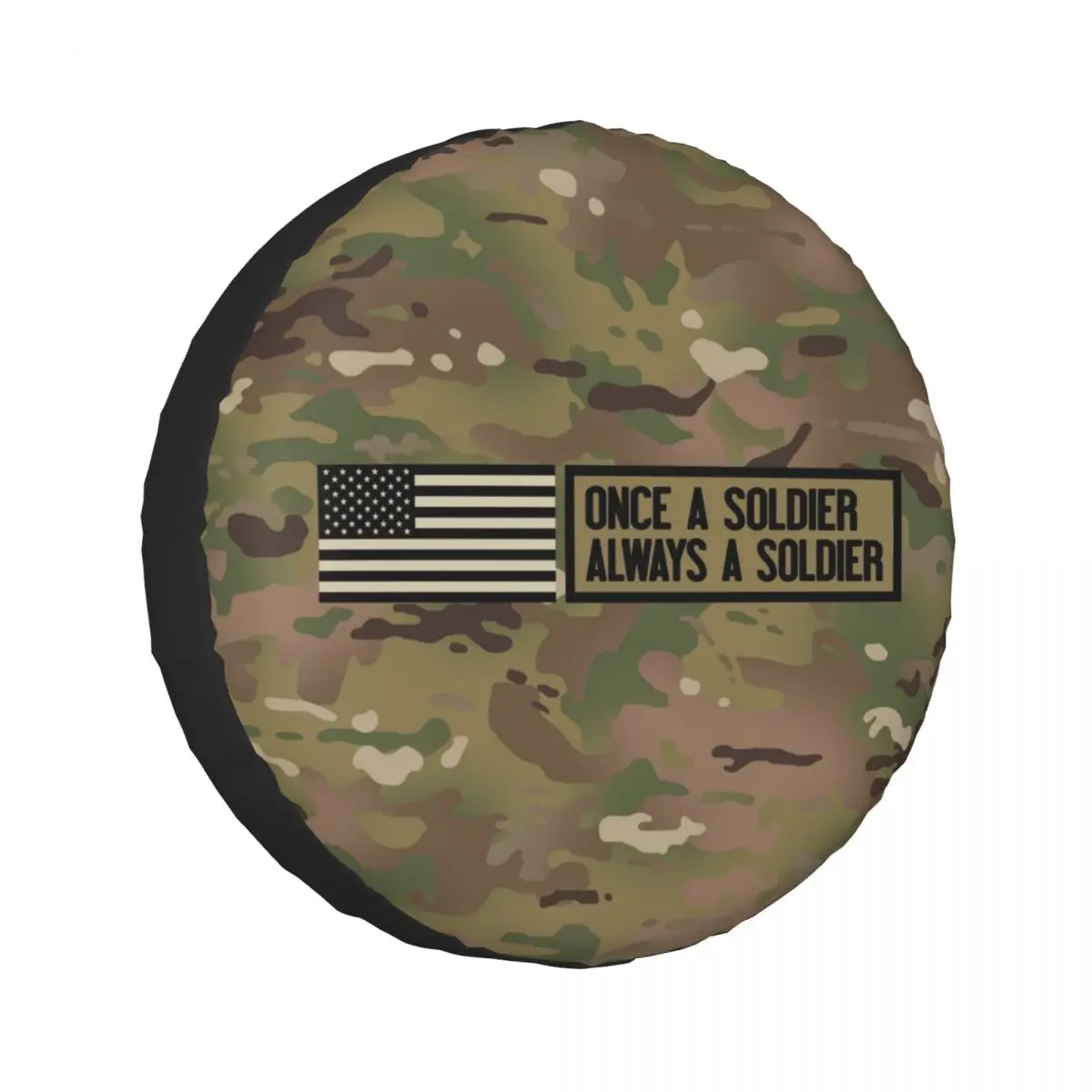 

Всегда в армии! Камуфляжный чехол для колес из полиэстера, 1 шт., водонепроницаемый, для кемпера, внедорожника, автомобиля, аксессуары для авто.