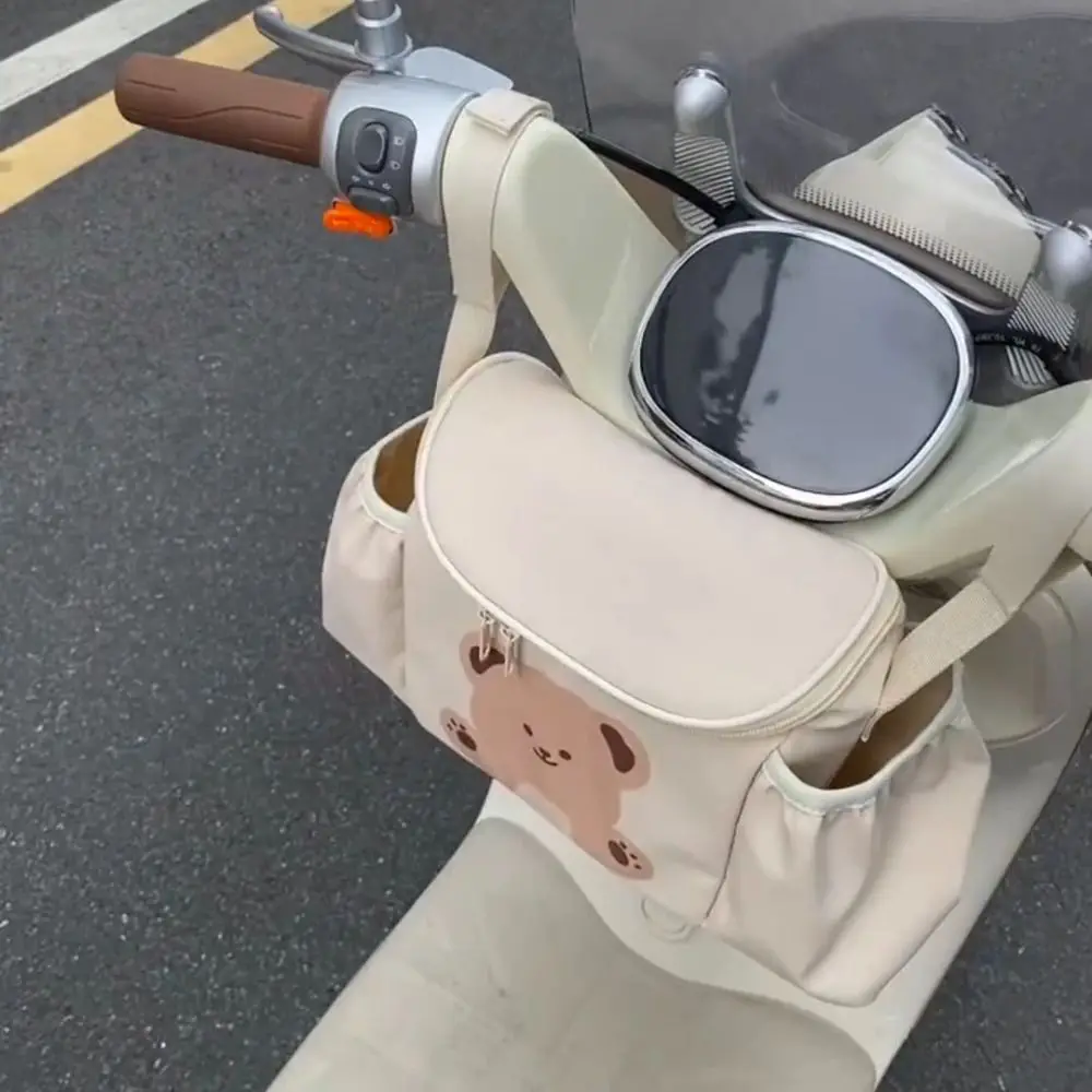 Multi-functional Electric Bike Storage Bag Cartoon Hanging Design Handlebar Storage Bag Front Mounted Waterproof Storage Bag