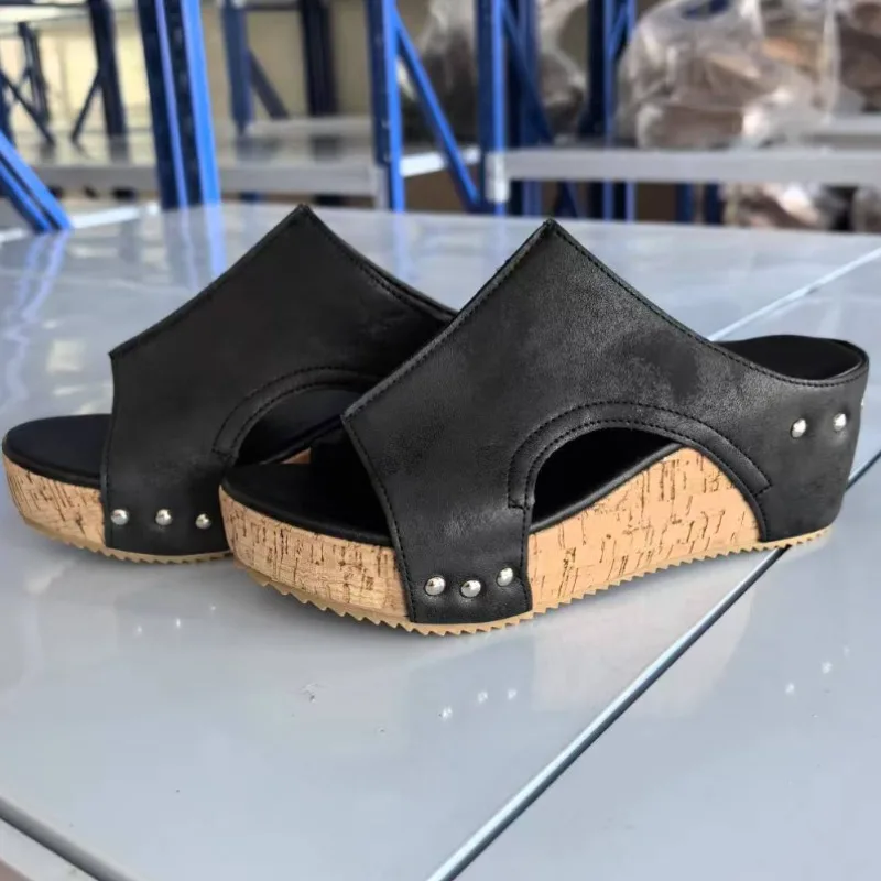 

Women's Sandals High Heels Sandals with Wedges Shoes Woman Platform Sandals Summer Peep Toe Heeled Slippers Sandalias De Mujer
