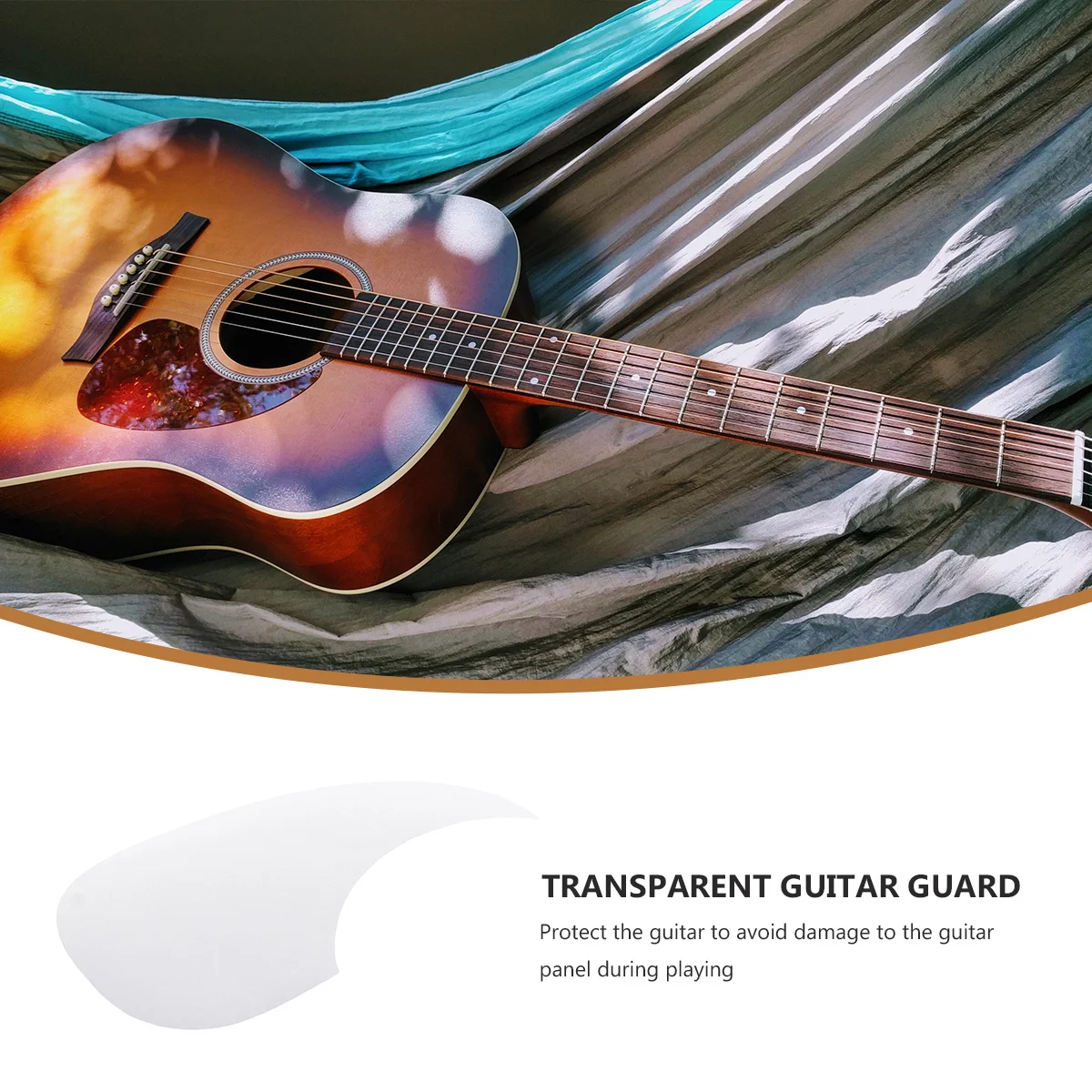 

1Pcs Guitar Pickguard Transparent Pet Protection Plate Anti Scratch Adhesive Sticker for Electric Guitar Body Custom Fit Design