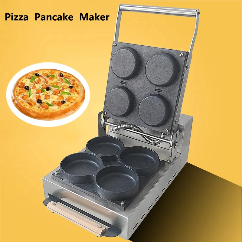 

Commercial Pizza Maker 3000W Crepe Maker Pizza Maker 4 Mini Pizza Machine Multifunctional Pizza Pancake Machine Non-Stick Maker