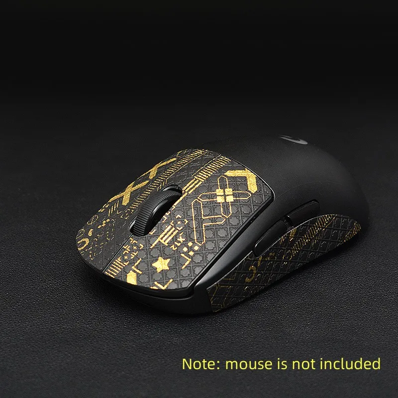 Fita de aperto do rato pele de lagarto não deslizamento adesivo suga suor para logitech gpro sem fio gaming mouse absorção de suor fita antiderrapante