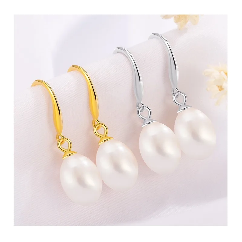 

Pearl Ear Holders, Air Support, Natural Freshwater Pearl Earrings, Air Support, Silver Support, Handmade New Style