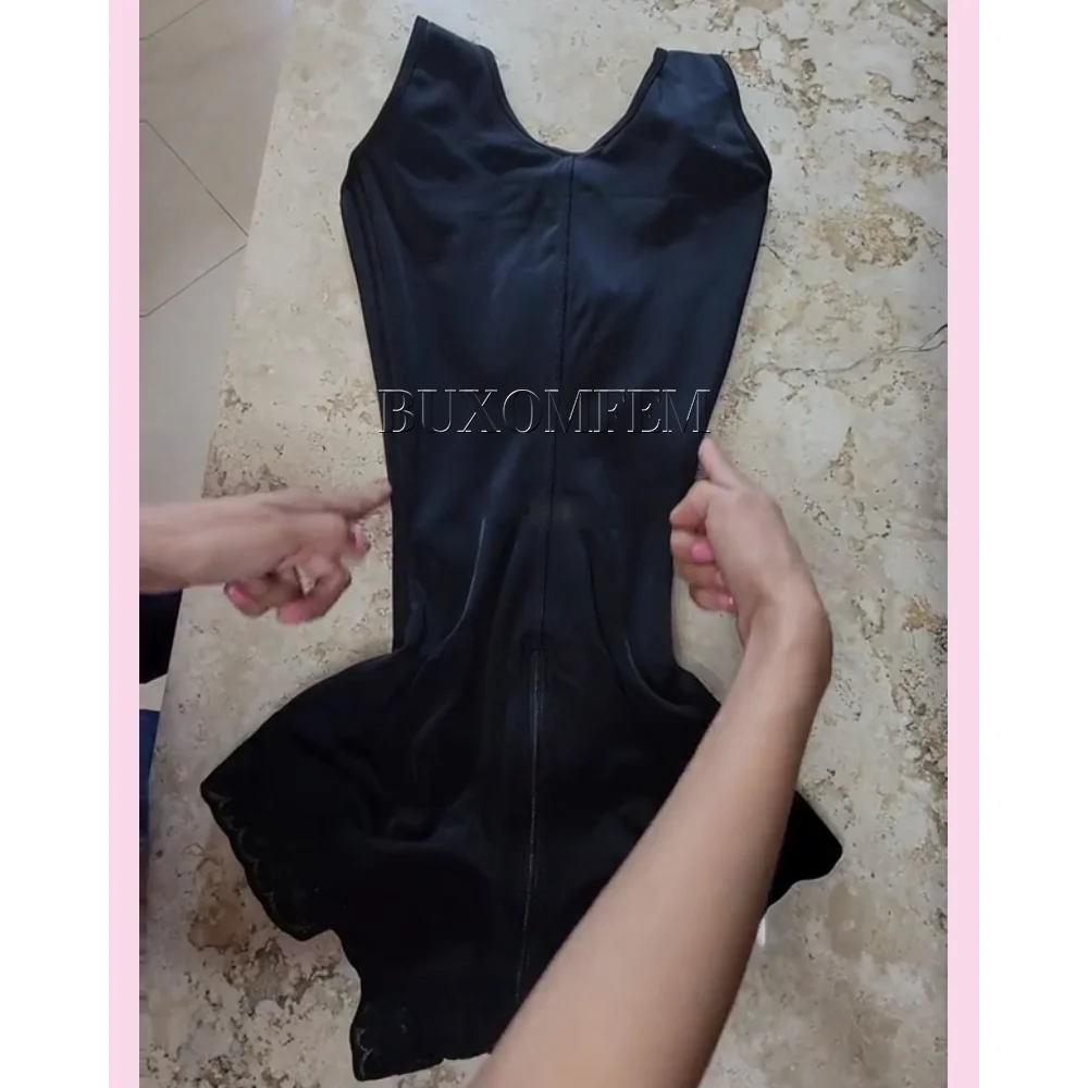 Shaped Up Open-breasted High-Backed Girdles with Hook Eyes Modeling Push Up Fajas Colombianas Versatile Bodysuit Shapewear