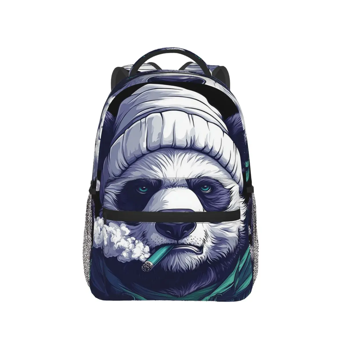 

Korean Racoon Panda Smoking Backpack Hot Sale Daypack Large Capacity Boys Girls BookBag School Bag Shoulder Bags for Men Women