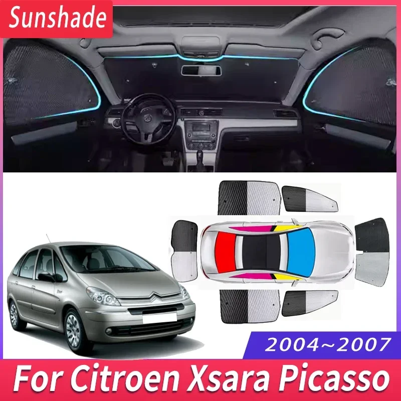 Pára-sol do carro para citroen xsara picasso 2004 ~ 2007 2006 isolamento térmico proteção solar pára-brisa viseira acessórios do carro