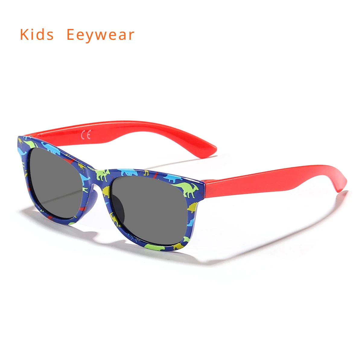 Summer New Dinosaur Square Children\'s Outdoor Sunshade Sunglasses Kids Cartoon Cute Baby Trendy Sun Glasses Girls Boys Eyewear