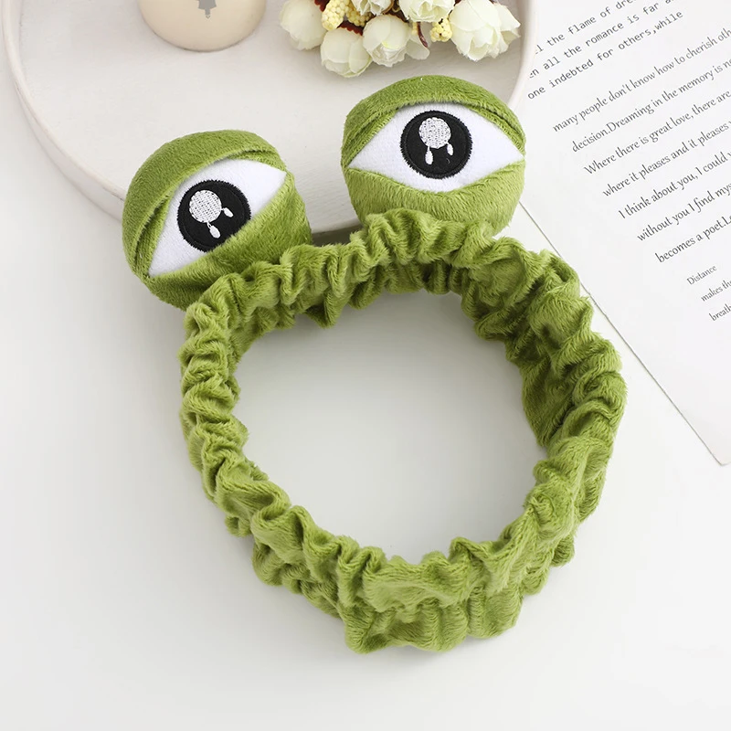 3D Sad Frog Sleep Mask Natural Sleeping Eyeshade Cover Shade Eye Patch Sad Frog Headband Hair Accessories