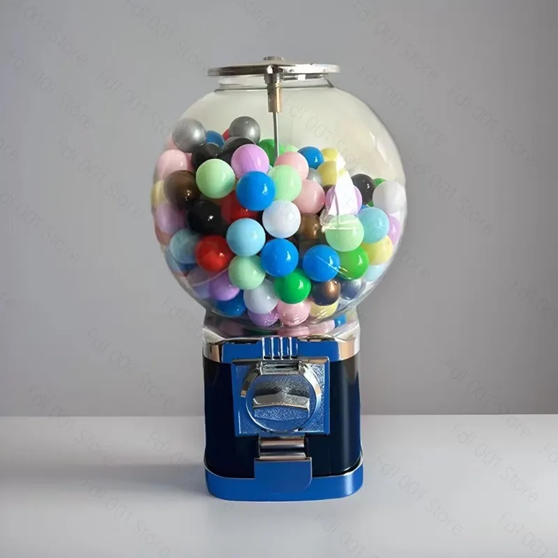 

Figurines Children Coin Twist Egg Machine Elastic Ball Toy Machine Raffle Machine Home Decor Creative Ornaments Funny Gifts
