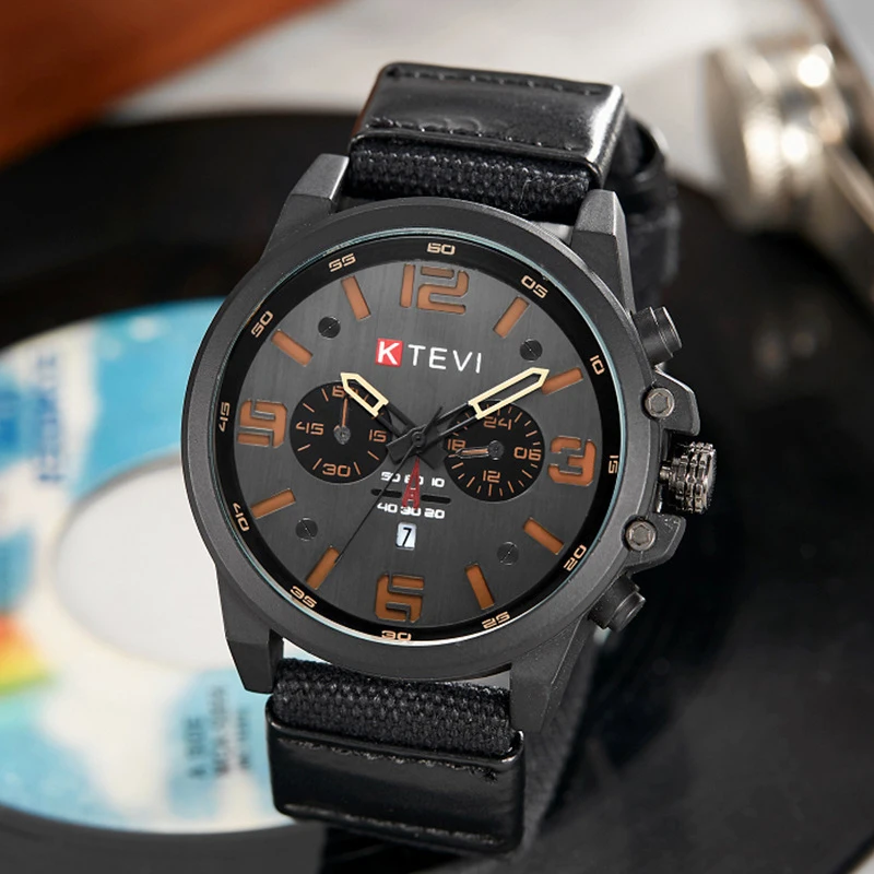 UTHAI Men's Watch Sports Trendy Business Waterproof Calendar Business Leisure Student Quartz Watch Clock gifts watches for man