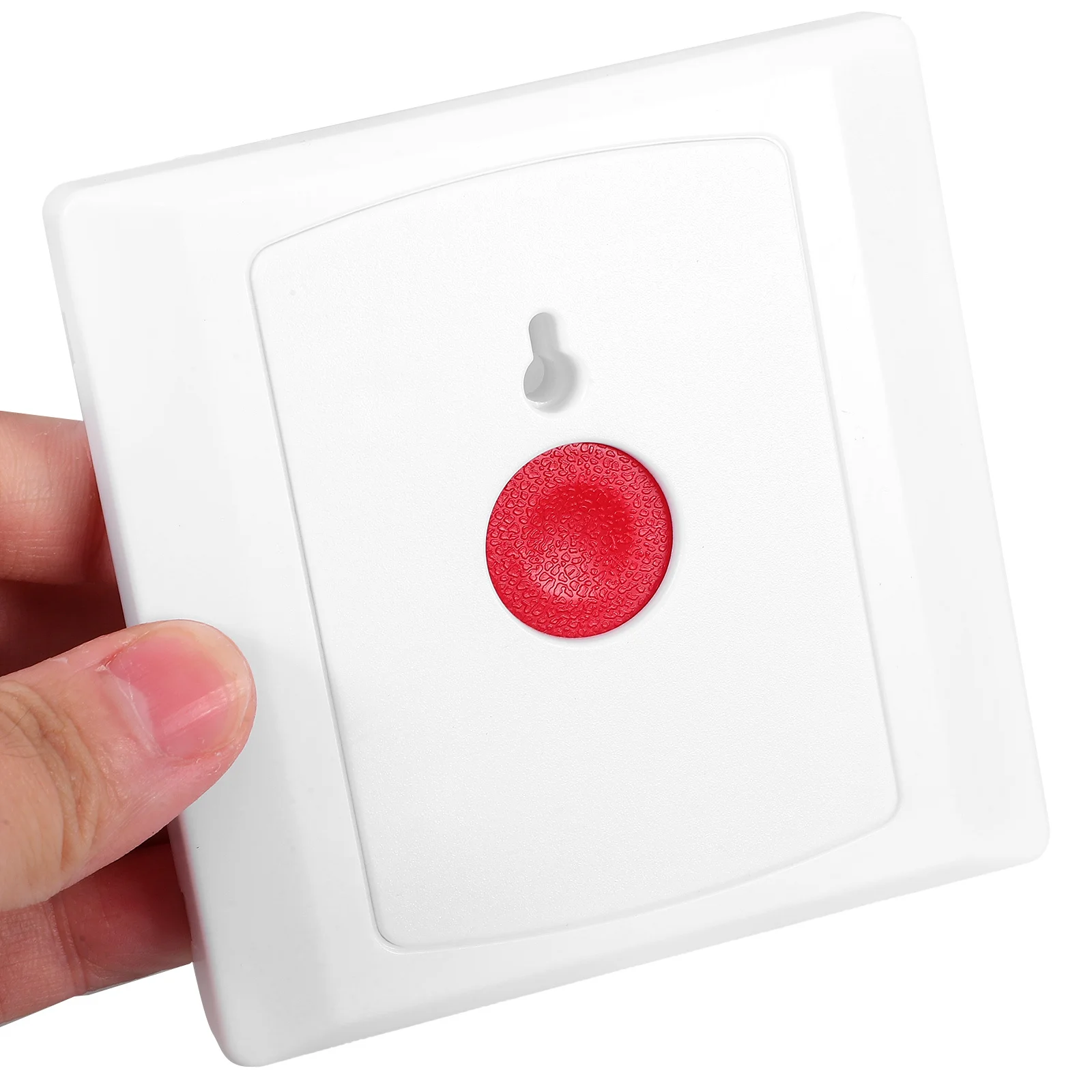 

2Pcs 86-Type Emergency Call Button Manual Alarm Key Switch Wall Mounted Help Button for Elderly Patients Disabled