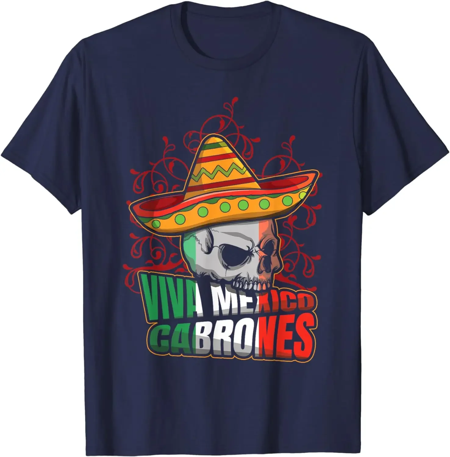 Mexico Fiesta Dia De Los Muertos May 5th Viva Cinco De Mayo T-Shirt Men T Shirt  Vintage Tees Top Streetwear Cotton T Shirts