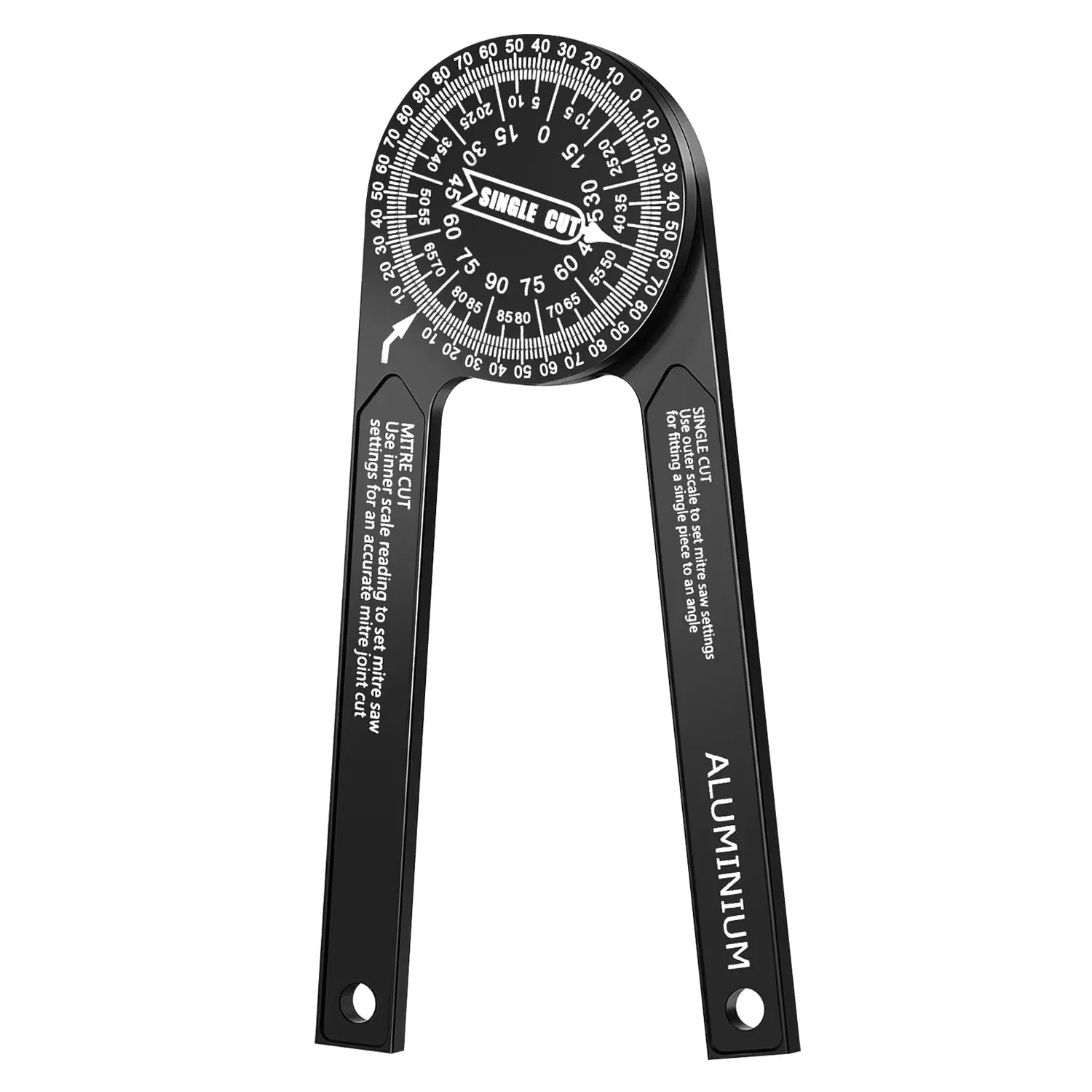 360° Miter Saw Protractor Angle Finder Tool Woodworking Angle Gauge For Table Saw Baseboard Cutting Corner Angle Measurement